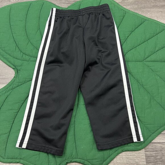 Adidas 3T Black Track Pants Fleece Lined - Picture 2 of 5